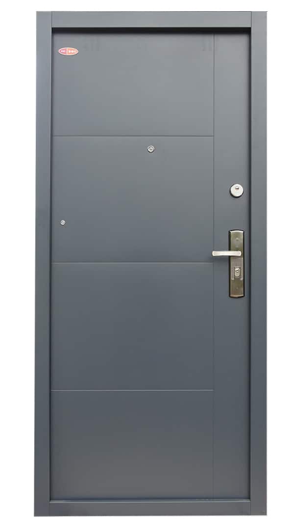 Modern mintás antracit Hi-Sec biztonsági ajtó